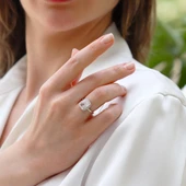 Baget Icecut Taşlı Gümüş Yüzük thumbnail 2