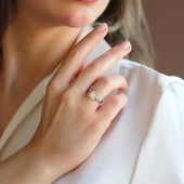 Sky Diamond 6 Tırnaklı Tektaş 2,50ct Gümüş Yüzük thumbnail 1