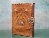 Taşlı Deri Defter Model 4 - 1