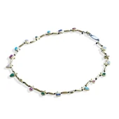 Mozaik Doğaltaşlı Gold Gümüş Kolye thumbnail 4