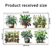 6 li Sticker Saksılı Çiçek Modelleri MC-480C - 2