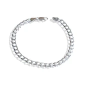 Kare Gurmet Modeli 5mm Gümüş Erkek Bileklik thumbnail 4