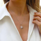 Kutup Yıldızı Gümüş Kolye thumbnail 3