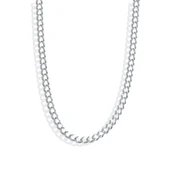 Elips Gurmet 5mm 60cm Gümüş Erkek Zincir thumbnail 5