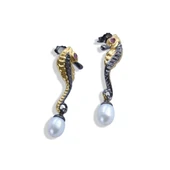 Deniz Atı İncili Gümüş Trend Küpe thumbnail 8