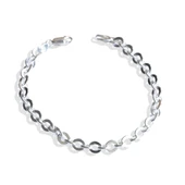 Yuvarlak Forsa 6mm Gümüş Erkek Bileklik thumbnail 4