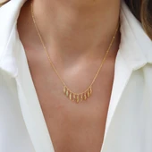 Yaprak Sallantılı Gümüş Kolye thumbnail 2