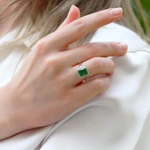 Baget Paribu Icecut Taşlı Gümüş Yüzük thumbnail 3