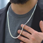 Kaplan Gözü 5mm 65cm Gümüş Zincir thumbnail 4