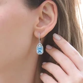 Aquamarin Taşlı Gümüş Set thumbnail 3