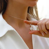 Kutup Yıldızı Gümüş Kolye thumbnail 4