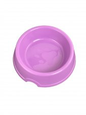 Miapet Patili Plastik Kedi-Köpek Mama ve Su Kabı 400 ML Mor - 1