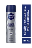NIVEA Men Erkek Sprey Deodorant Silver Protect 150ml, 48 Saat Anti-perspirant Koruma, Etkili Koruma - 1