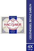 Hacı Şakir Doğal Geleneksel Saf Beyaz Sabun 4x150 gr - 1