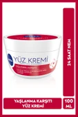NIVEA Yaşlanma Karşıtı Yüz Bakım Kremi 100ml, Nemlendirici, Sıkı Cilt Görünümü, Antioksidan, UV Koruması - 1
