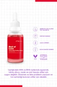 SHE VEC RED OF LOVE - AHA %10 & BHA %2 Cilt Tonu Eşitleyici Canlandırıcı Kırmızı Peeling Serum 30ml - 5