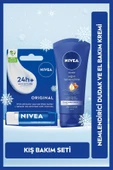 NIVEA Yoğun Nemlendirici El Kremi 75ml, Original Dudak Kremi 4,8gr Hediye thumbnail 1