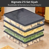 bigmate 2'li Şeffaf Saklama Kabı 2x2,5 Lt BGMT2225 Mikrodalga Buzdolabı ve Dondurucu Uyumlu Düzenleyici - 24