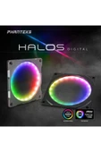 Halos Digital Rgb Led Gaming Oyuncu Fan Çerçevesi, 140mm - Siyah - 5