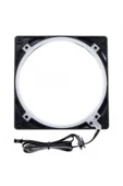 Halos Lux Rgb Led Işıklı Gaming Oyuncu Bilgisayar Fan Çerçevesi,140mm - Siyah (2 ADET) - 6
