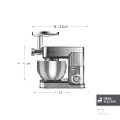 Karaca Inoxchef Pro Hamur Yoğurma Makinesi 1300W 7L - 12