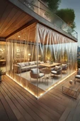 size ne lazım 250cm x 600cm Şeffaf Su Geçirmez Perde (Korniş Kullanımı İçin) - 2