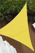 size ne lazım Sarı Renk Üçgen Oxford Su İtici Kumaş Dekoratif Gölgelik thumbnail 1