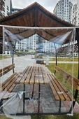 size ne lazım 140cm x 300cm Şeffaf Su Geçirmez Perde (Korniş Kullanımı İçin) - 4