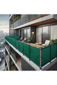 size ne lazım 100cm x 6m  Mavi PVC Su Geçirmez Balkon Demiri Korkuluk Çit Branda - 2