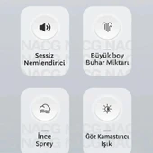 H2O Humidifier 400 Ml Taşınabilir Hava Nemlendirici Buhar Makinesi Ve Aroma Difüzörü - 5