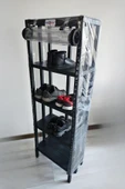 size ne lazım Portatif Balkon Bahçe Serası - Dekoratif Şeffaf Brandalı Raf - 2