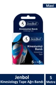 Jenbol Kinesiology Tape Ağrı Bandı 5 cm x 5 m - Mavi - 1