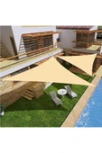 size ne lazım Su Geçirmez Üçgen Oxford Kumaş Yarasa Model Gölgelik 4.40x4.40x6.25m - 1