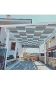 size ne lazım Antrasit Su Geçirmez Oxford Kumaş Dekoratif Gölgelik 0.5m X 4m - 1