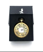 Valkyrie Alice Harikalar Diyarı Temalı Vintage Bronz Cep Saati - Kolye Köstekli Retro Hediye - 4