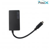 PrimeX PX-2520X4 Type-C USB 3.0 4 Port Çoklayıcı 5Gbps U31x4 - 6
