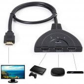 3 Port Kablolu Hdmi Switch Çoklayıcı Çoğaltıcı Splitter - 1