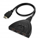 3 Port Kablolu Hdmi Switch Çoklayıcı Çoğaltıcı Splitter - 7