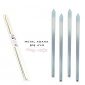 Paslanmaz Metal Adana Şiş 4lü - (1 Adet Şiş: 50 Cm) - 2