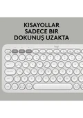 Logitech Pebble Keys 2 K380S 920-011860 Beyaz TKL Q Kablosuz Klavye - 4
