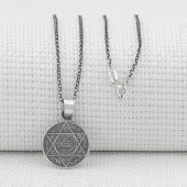 Mührü Süleyman 925 Ayar Gümüş Bayan Kolye thumbnail 3