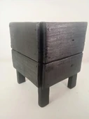 Wood&Pot Yakisugi Dış Mekan Saksı - 28x28x36 - 3