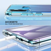 Huawei P20 Lite Uyumlu Darbe Önleyici Sararmaya Dayanıklı Airbag Korumalı Ultra Slim TPU Şeffaf Silikon Kılıf - 4