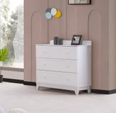 BERLİN MDF BEBEK ODASI TAKIMI - BEYAZ - 5