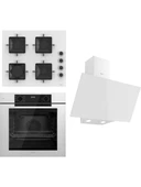 Ferre Steamart-Fryart Serisi Beyaz Set (SS206 + QEP63CB +D078 ) - Emaye Izgara thumbnail 1