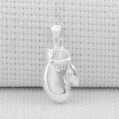 Boks Eldiveni 925 Ayar Gümüş Kolye Ucu Küçük Boy thumbnail 1