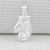 Boks Eldiveni 925 Ayar Gümüş Kolye Ucu Küçük Boy thumbnail 2