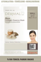 DERMAL Arındırıcı, Nemlendirici ve Ton Eşitleyici Pirinç Özlü Kollajen Maske 23 Gr - 1