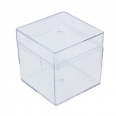 10 Adet 5x5cm Kapaklı Mika Kutu - 1