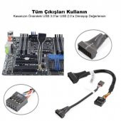 PrimeX PX-4584 Anakart USB 2.0 Girişi USB 3.0 Porta Çevirici kablo - 7